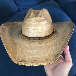 Justin straw cowboy hat